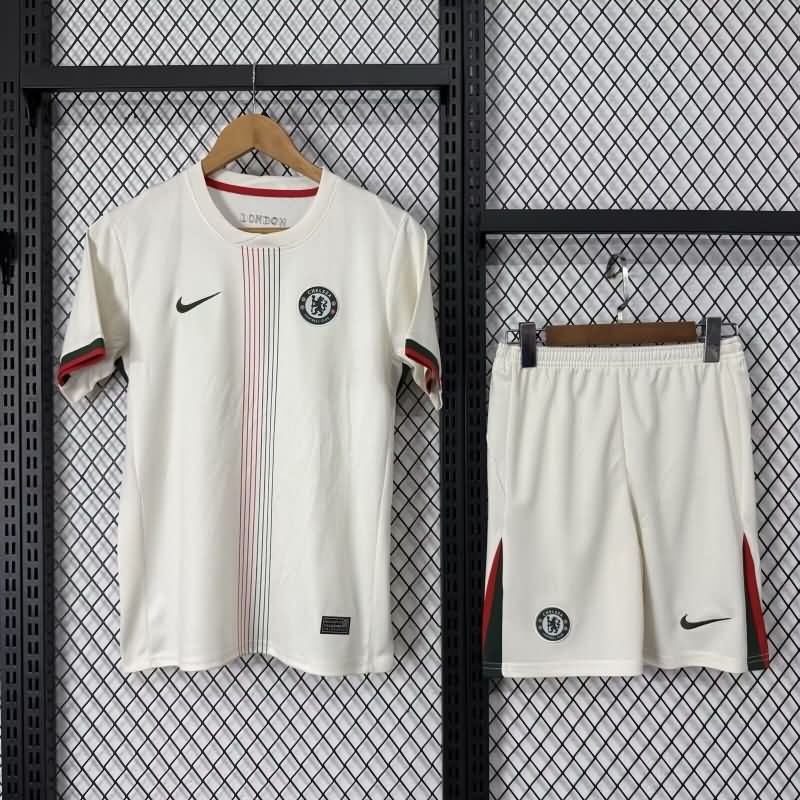 Chelsea 25/26 Kids Away Soccer Jersey And Shorts