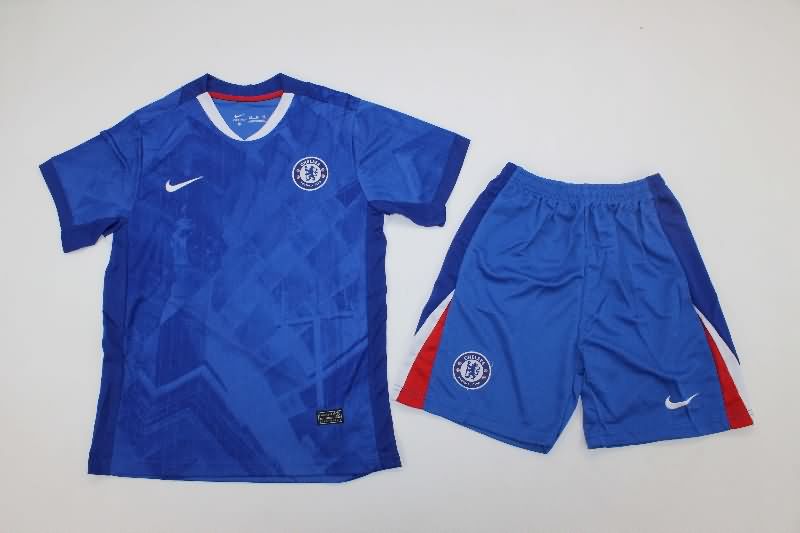 Chelsea 25/26 Kids Home Soccer Jersey And Shorts