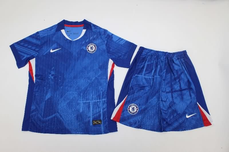 Chelsea 25/26 Kids Home Soccer Jersey And Shorts (Player)