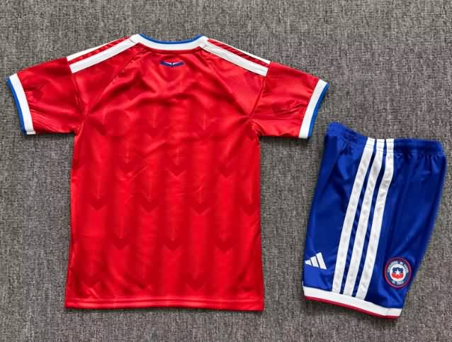 Chile 2026 Kids Home Soccer Jersey And Shorts