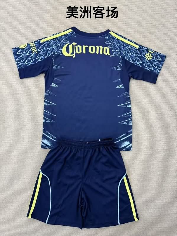 Club America 25/26 Kids Away Soccer Jersey And Shorts