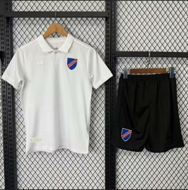 Colo Colo 100th Kids Anniversary White Soccer Jersey And Shorts