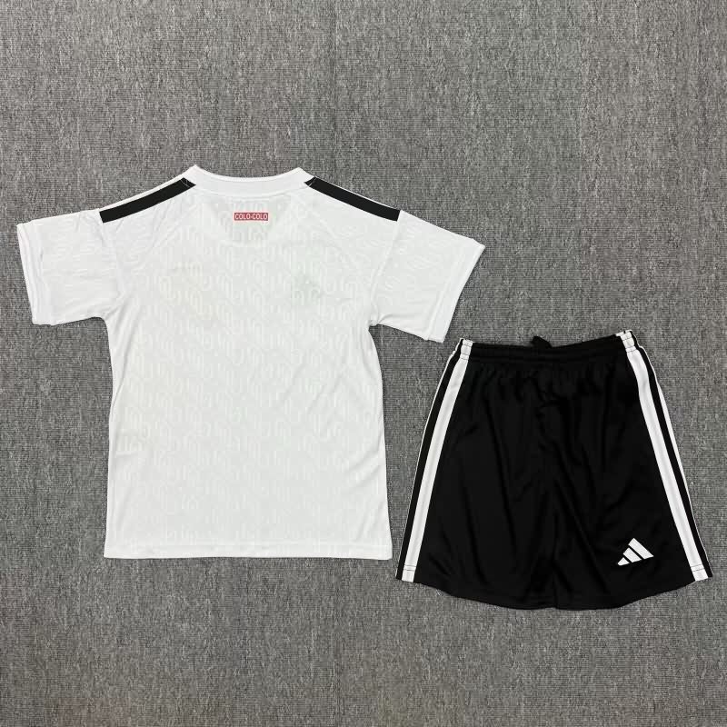 Colo Colo 2026 Kids Home Soccer Jersey And Shorts