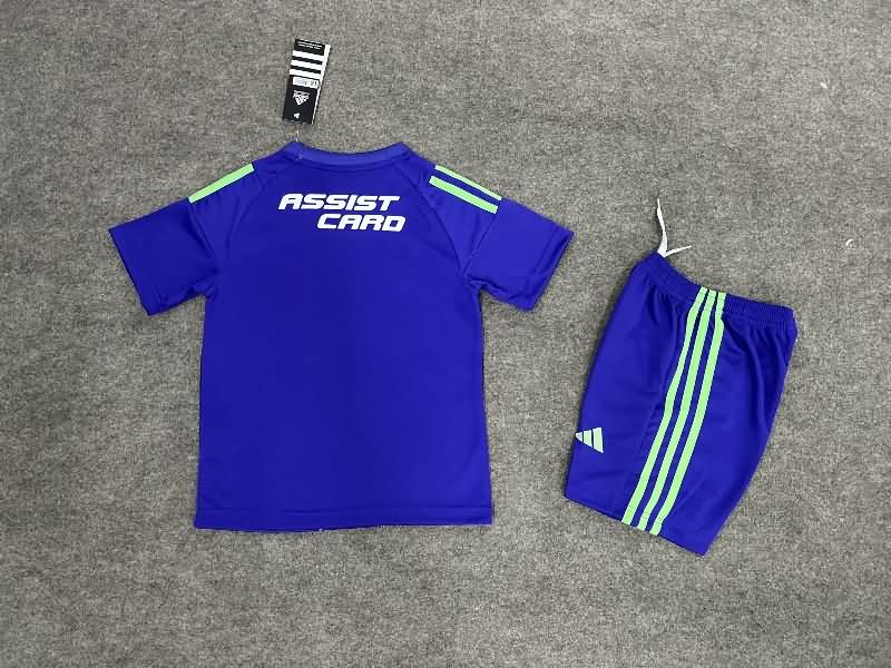 Colo Colo 2025 Kids Goalkeeper Purple Soccer Jersey And Shorts