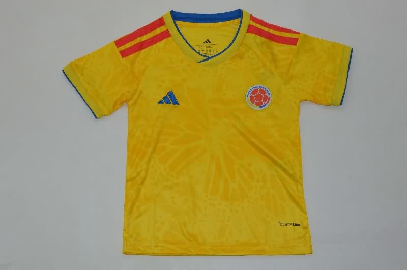 Colombia 2026 Kids World Cup Home Soccer Jersey And Shorts