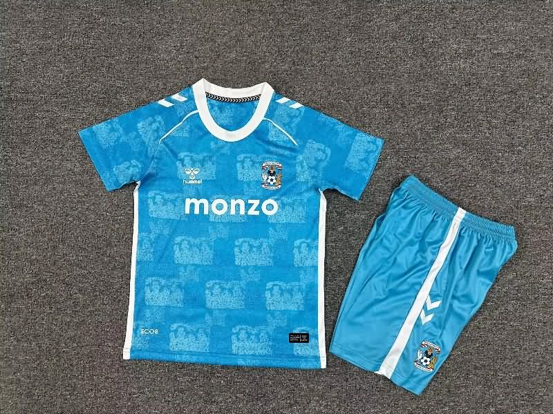 Coventry City 25/26 Kids Home Soccer Jersey And Shorts