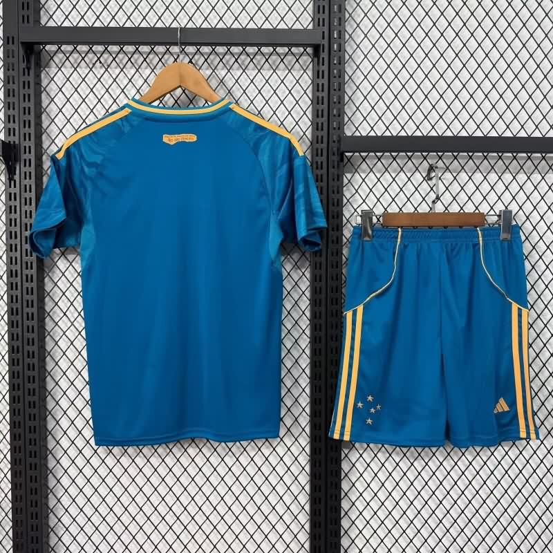 Cruzeiro 2025 Kids Third Soccer Jersey And Shorts