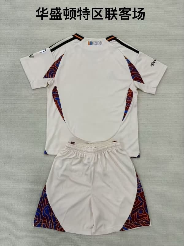 DC United 2025 Kids Away Soccer Jersey And Shorts