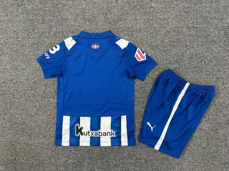 Deportivo Alaves 25/26 Kids Home Soccer Jersey And Shorts