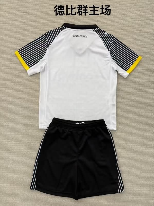 Derby County 25/26 Kids Home Soccer Jersey And Shorts