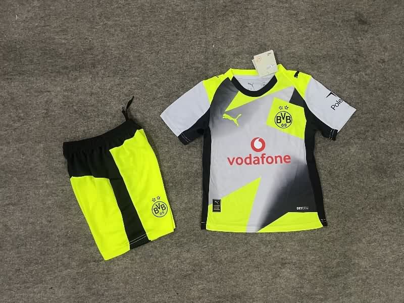 Dortmund 25/26 Kids Away Soccer Jersey And Shorts