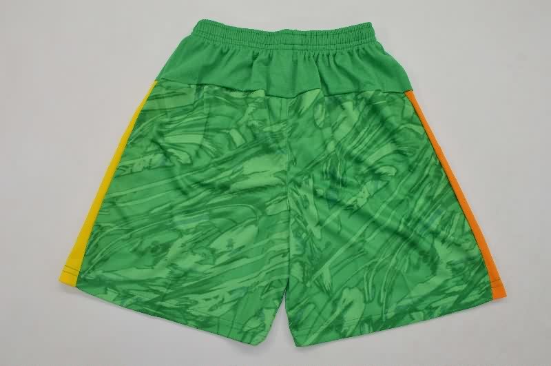 Dortmund 25/26 Kids Goalkeeper Green Soccer Jersey And Shorts