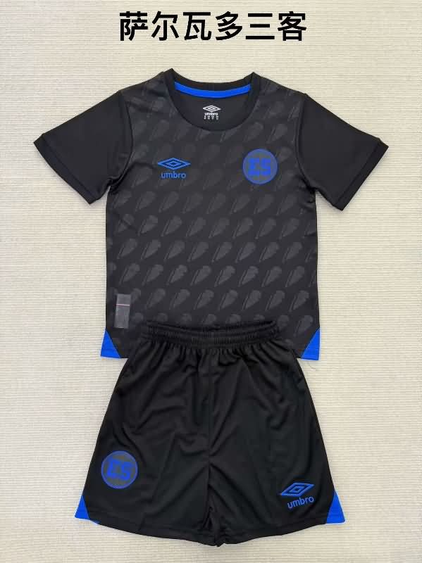 El Salvador 2025 Kids Third Soccer Jersey And Shorts