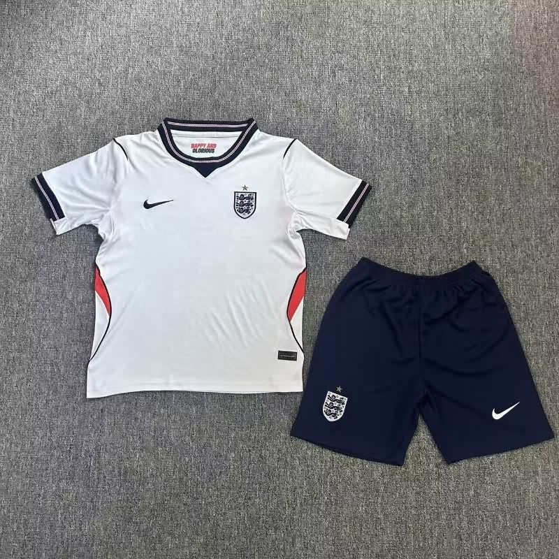 England 25/26 Kids Home Soccer Jersey And Shorts