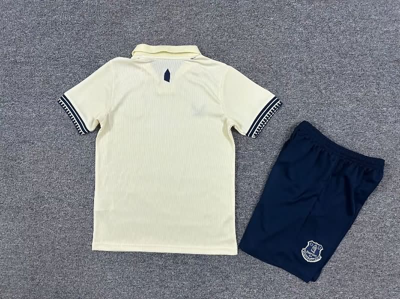 Everton 25/26 Kids Away Soccer Jersey And Shorts