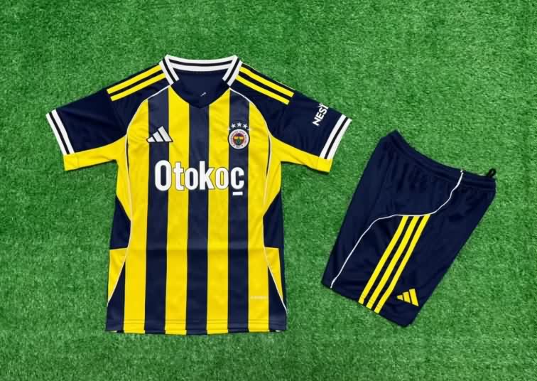 Fenerbahce 25/26 Kids Home Soccer Jersey And Shorts