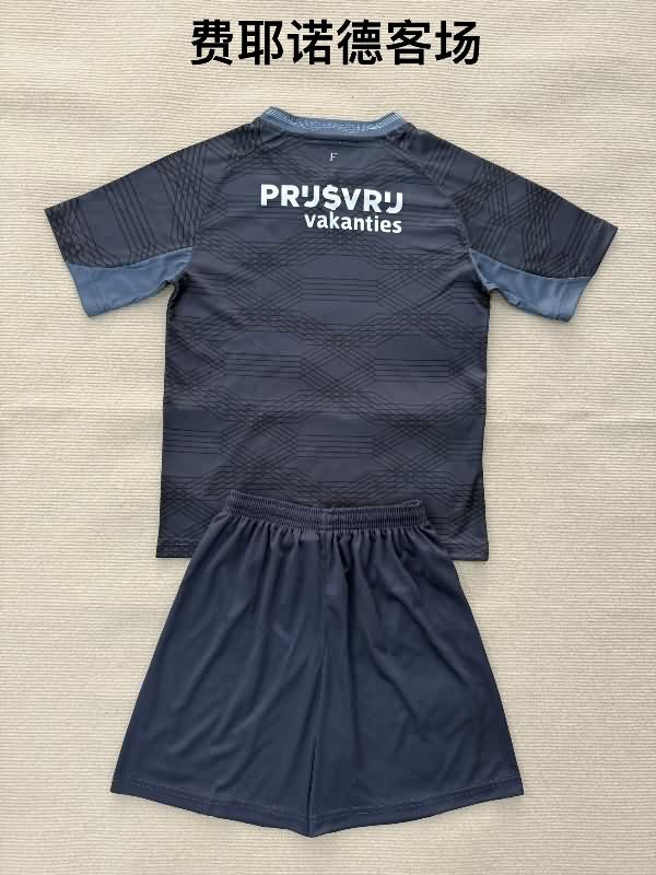 Feyenoord 25/26 Kids Away Soccer Jersey And Shorts