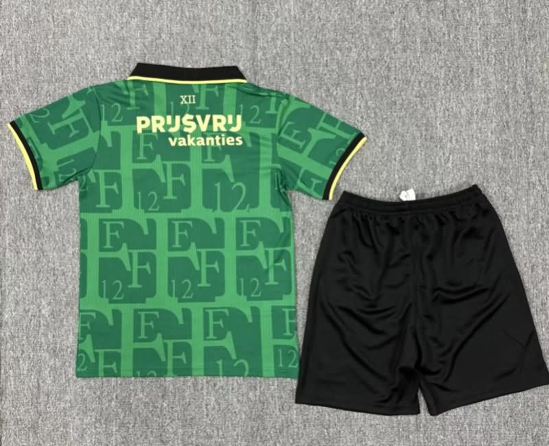 Feyenoord 25/26 Kids Fourth Soccer Jersey And Shorts
