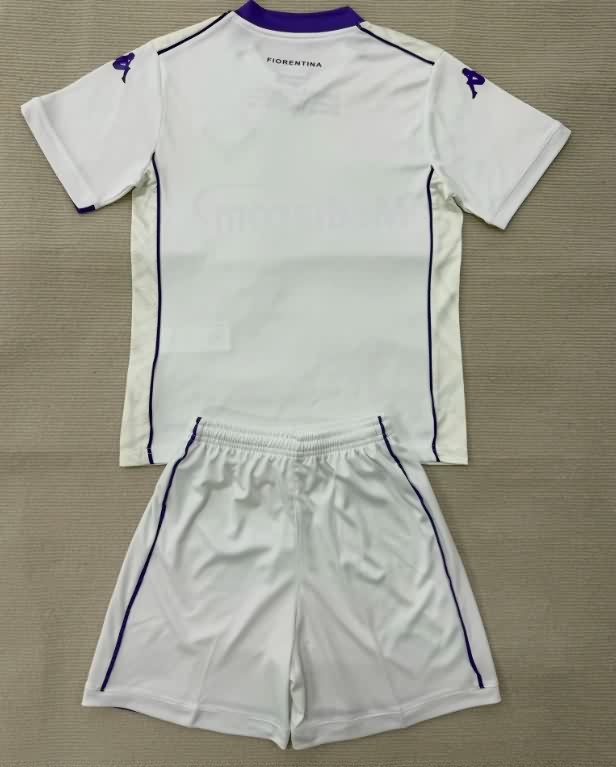 Fiorentina 25/26 Kids Away Soccer Jersey And Shorts