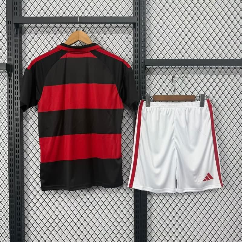 Flamengo 2026 Kids Home Soccer Jersey And Shorts