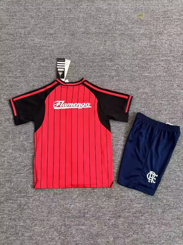 Flamengo 2025 Kids Travel Soccer Jersey And Shorts