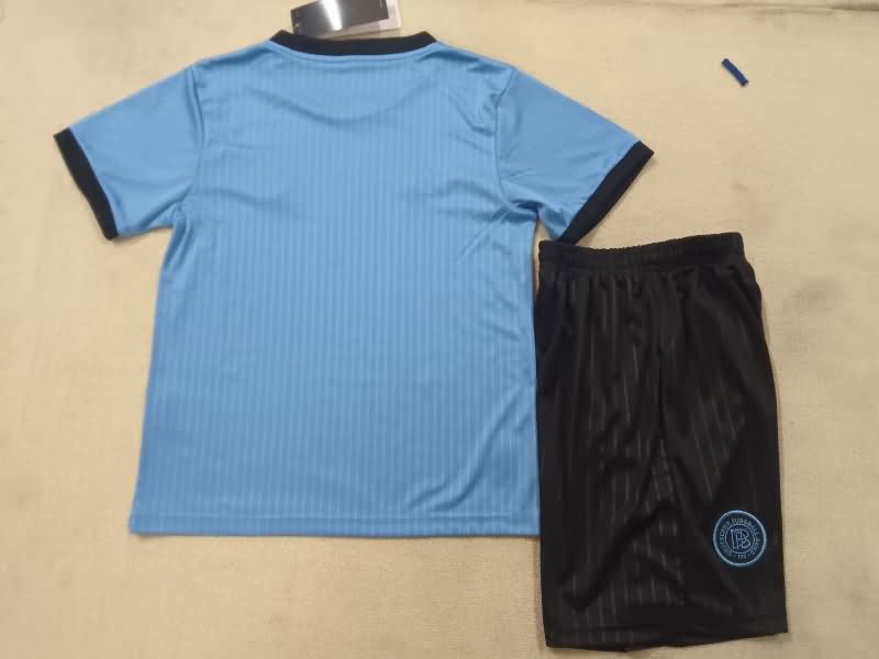 Germany 125th Kids Anniversary Goalkeeper Blue Soccer Jersey And Shorts