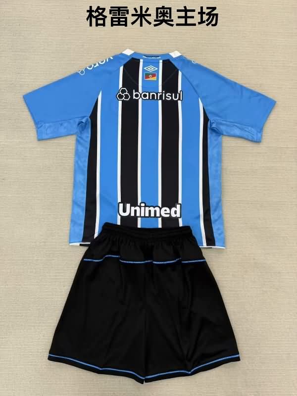 Gremio 2025 Kids Home Soccer Jersey And Shorts