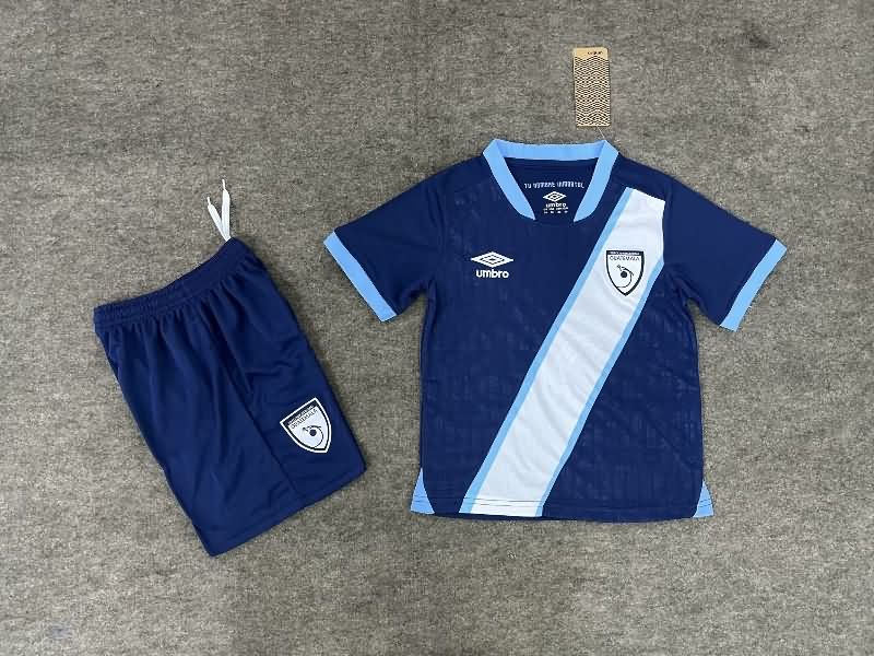 Guatemala 2025 Kids Away Soccer Jersey And Shorts