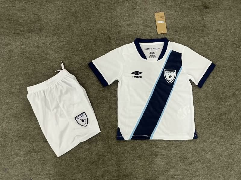 Guatemala 2025 Kids Home Soccer Jersey And Shorts