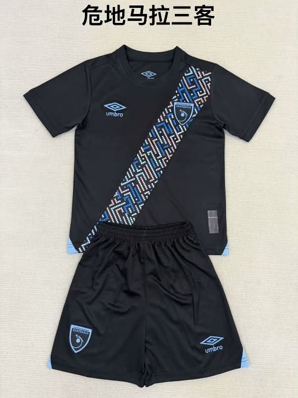 Guatemala 2025 Kids Third Soccer Jersey And Shorts