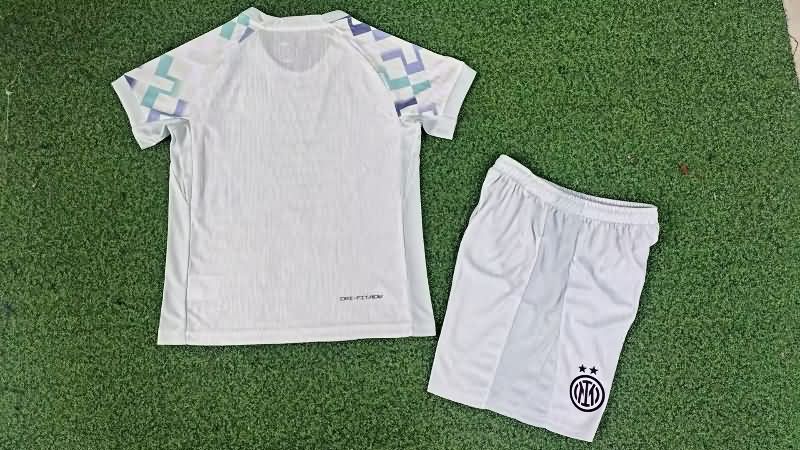 Inter Milan 25/26 Kids Away Soccer Jersey And Shorts (Player)
