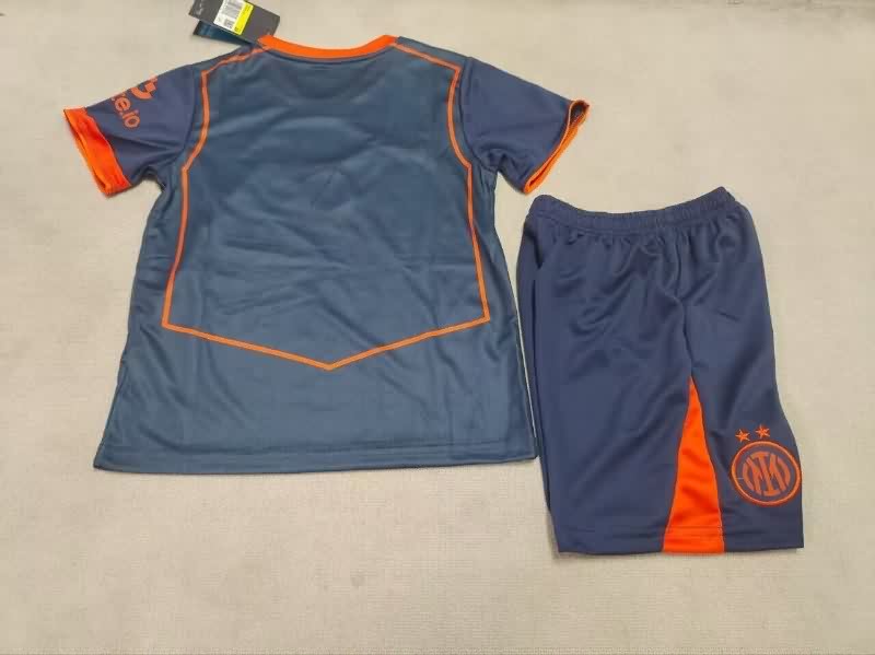 Inter Milan 25/26 Kids Third Soccer Jersey And Shorts
