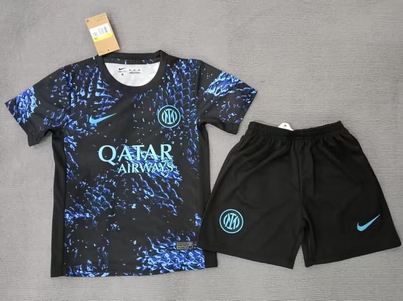 Inter Milan 25/26 Kids Training Soccer Jersey And Shorts Inter Milan 25/26 Kids Training Soccer Jersey And Shorts