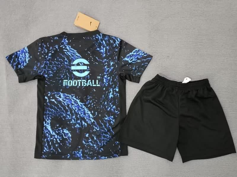 Inter Milan 25/26 Kids Training Soccer Jersey And Shorts