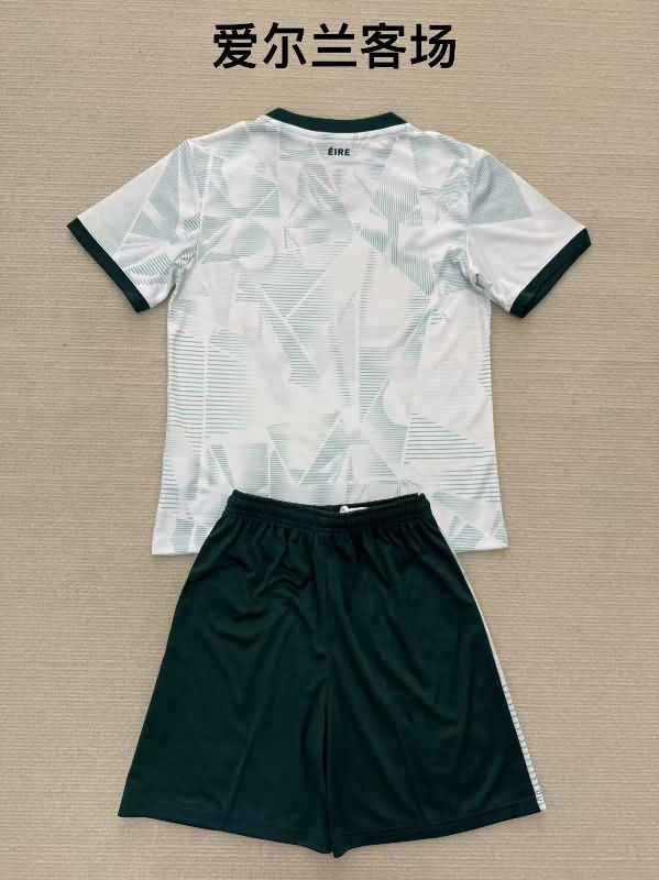 Ireland 2025 Kids Away Soccer Jersey And Shorts