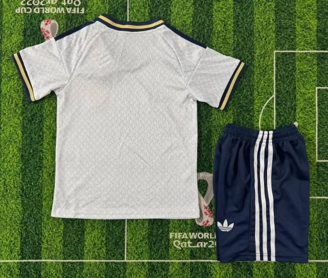 Italy 2026 Kids Away Soccer Jersey And Shorts