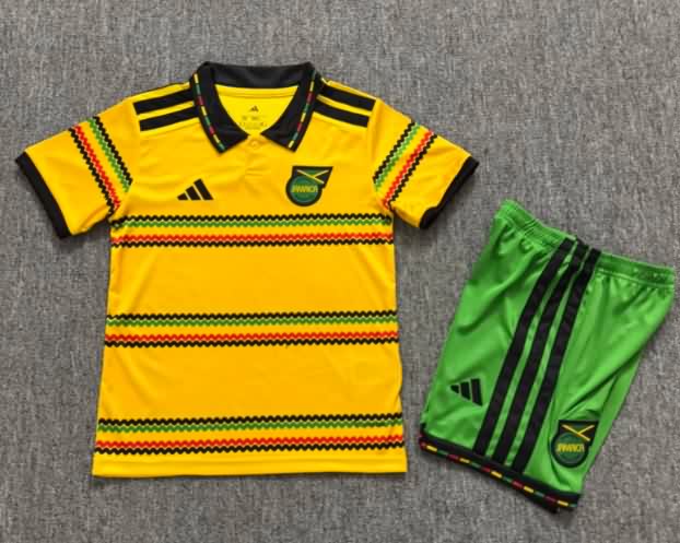 Jamaica 2026 Kids Home Soccer Jersey And Shorts
