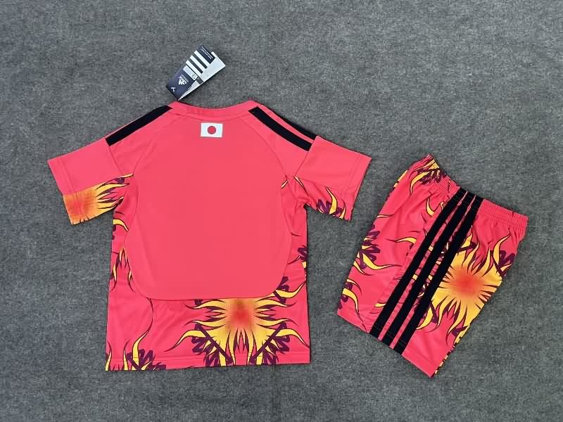 Japan 2026 Kids World Cup Goalkeeper Red Soccer Jersey And Shorts
