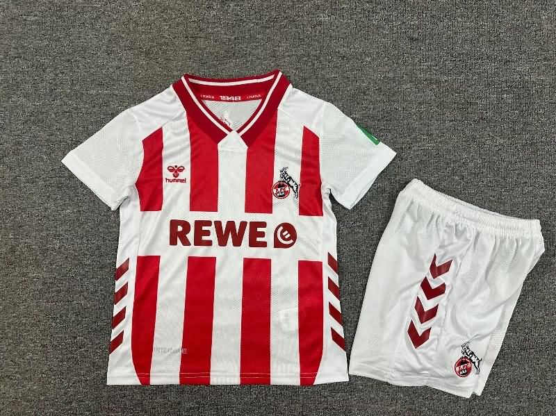Koln 25/26 Kids Home Soccer Jersey And Shorts