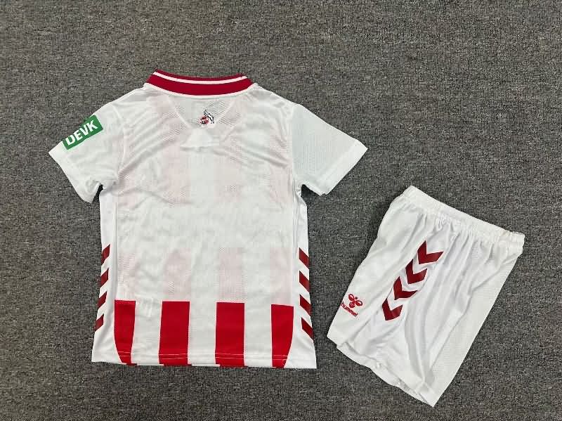 Koln 25/26 Kids Home Soccer Jersey And Shorts
