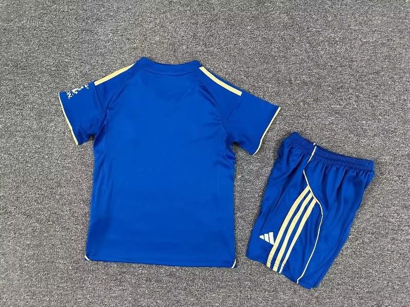 Leicester City 25/26 Kids Home Soccer Jersey And Shorts