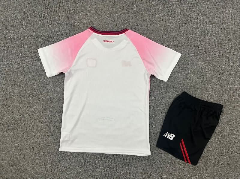 Leverkusen 25/26 Kids Away Soccer Jersey And Shorts