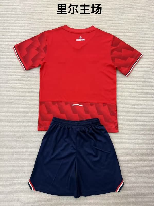 Lille 25/26 Kids Home Soccer Jersey And Shorts