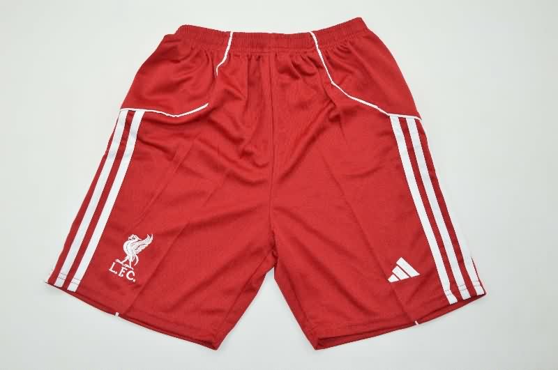 Liverpool 25/26 Kids Home Long Sleeve Soccer Jersey And Shorts