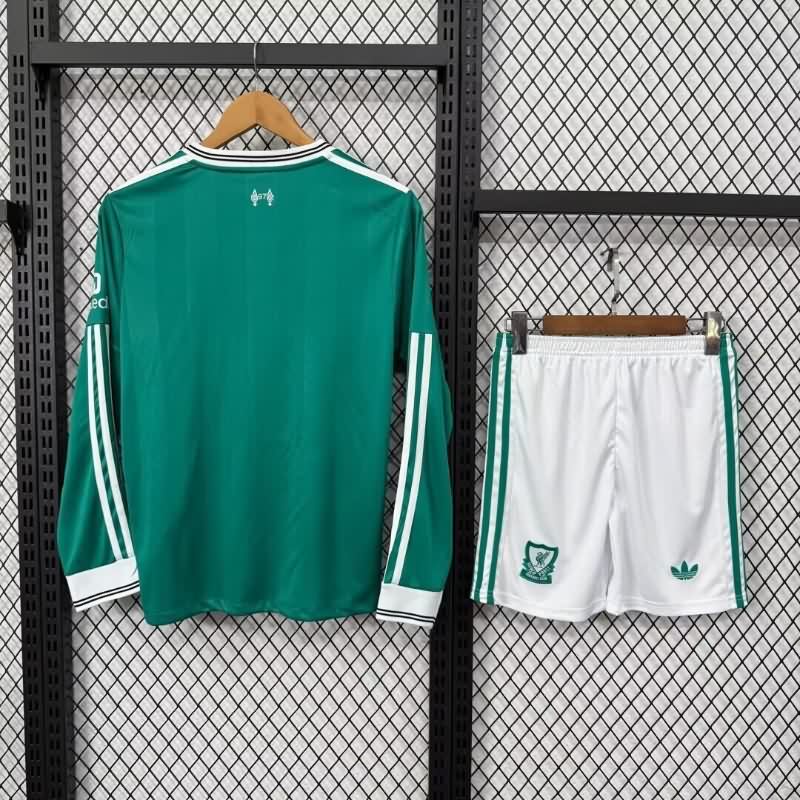 Liverpool 25/26 Kids Third Long Sleeve Soccer Jersey And Shorts