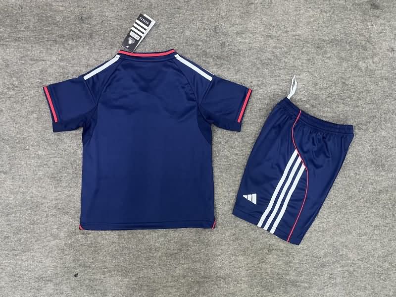 Lyon 25/26 Kids Away Soccer Jersey And Shorts
