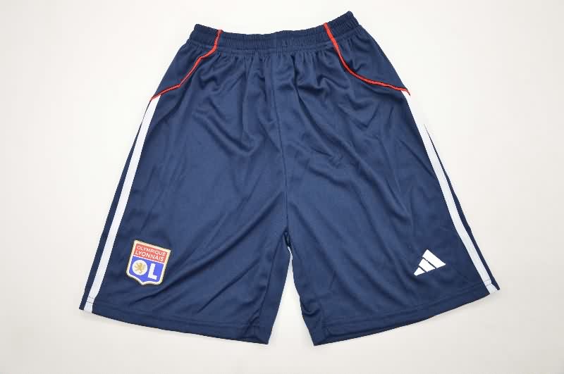 Lyon 25/26 Kids Away Soccer Jersey And Shorts
