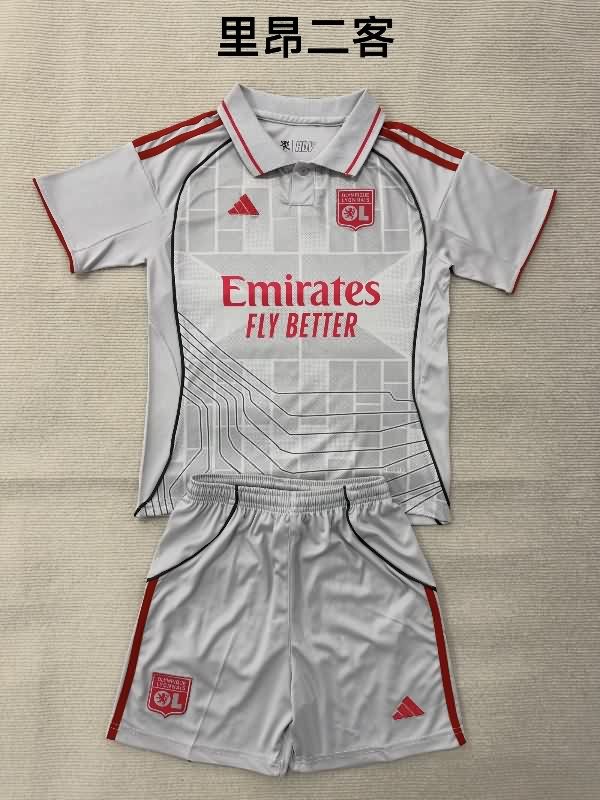 Lyon 25/26 Kids Third Soccer Jersey And Shorts