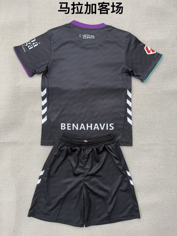 Malaga 25/26 Kids Away Soccer Jersey And Shorts