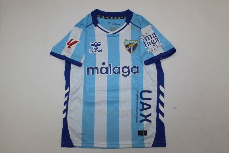 Malaga 25/26 Kids Home Soccer Jersey And Shorts